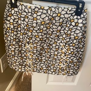 NBD flower mini skirt